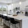 large kitchen with island