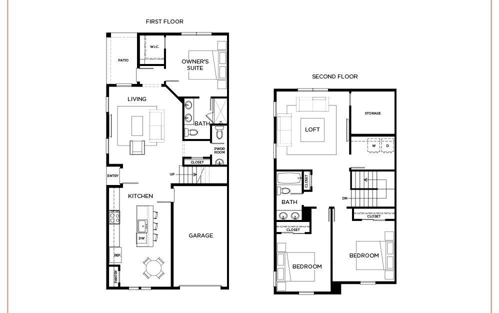 Goldfinch - 3 bedroom floorplan layout with 2.5 bathrooms and 1785 square feet Goldfinch - 3 bedroom floorplan layout with 2.5 bathrooms and 1785 square feet
