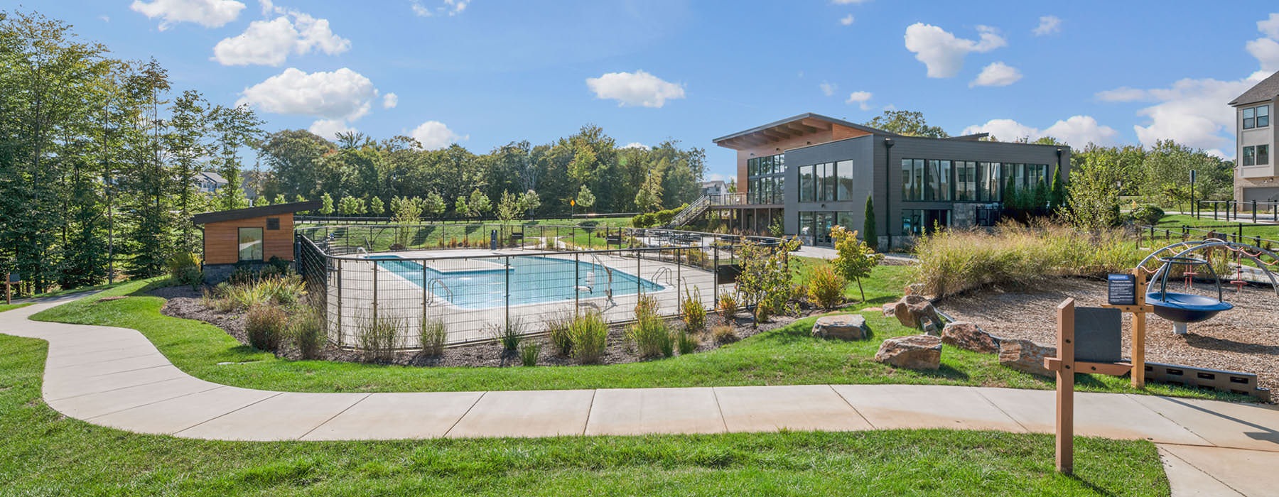 gated swimming pool